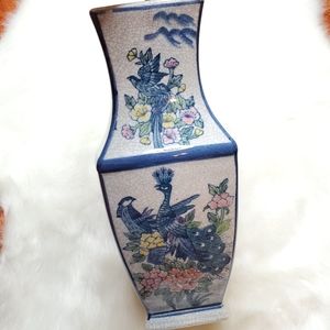 Blue 10" Porcelain Vase